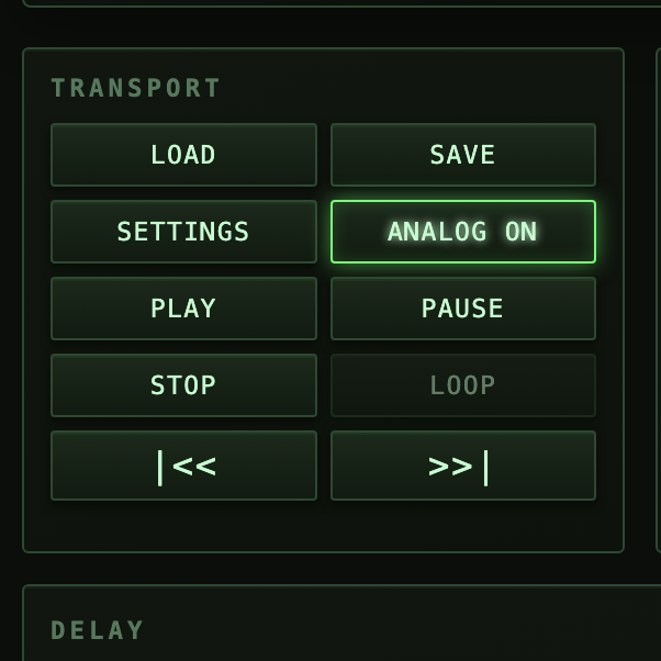 Analog Settings (NEW)