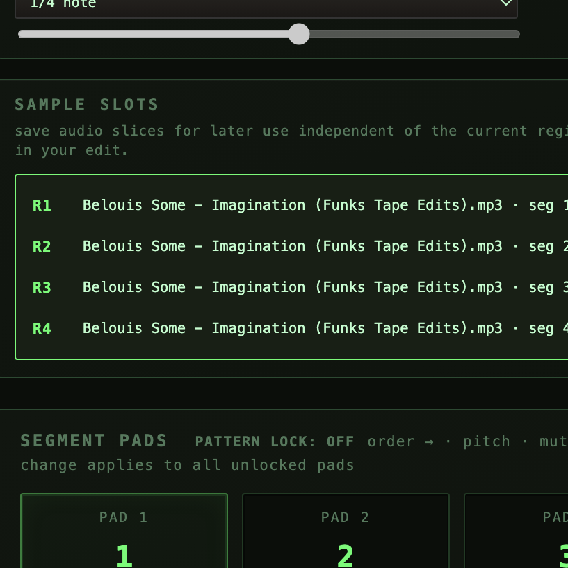 Sample Slots (NEW)